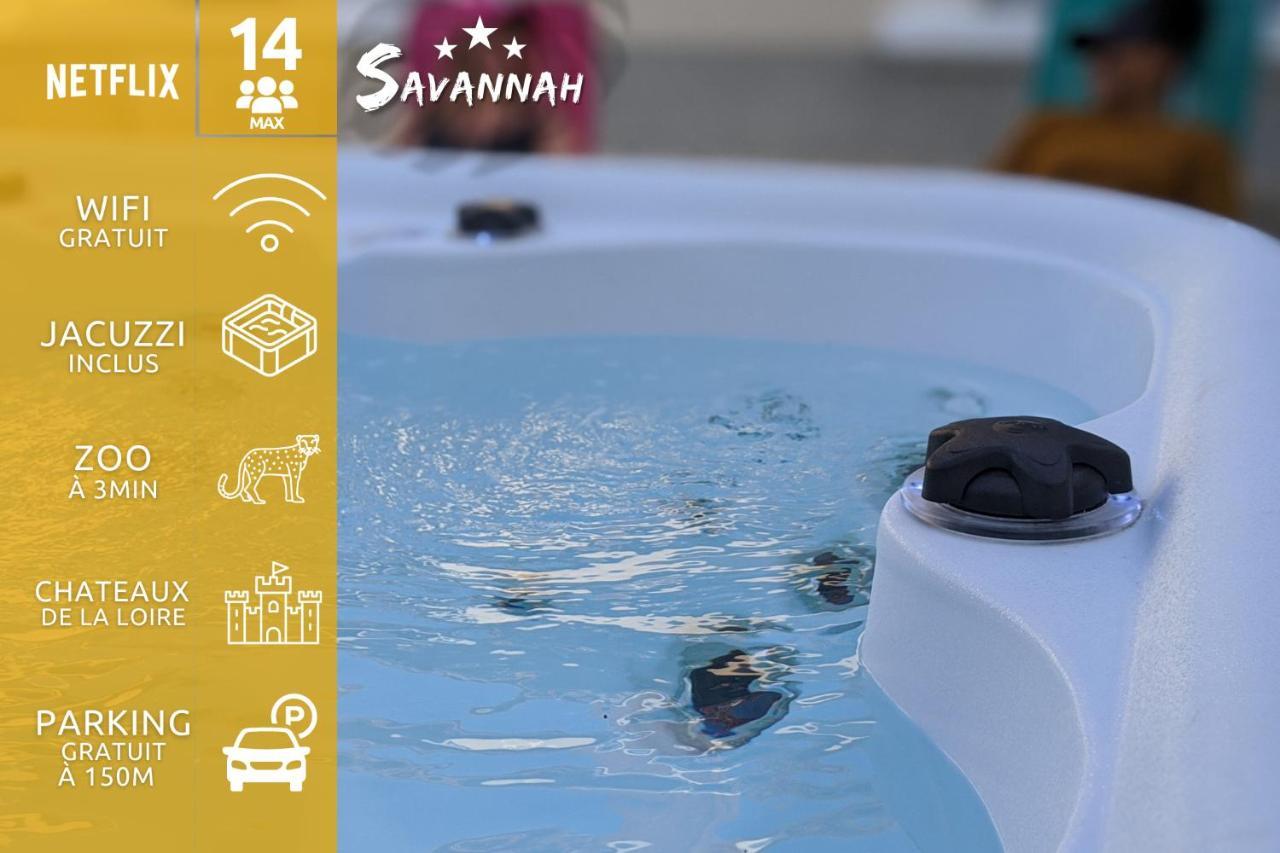 "Le Savannah" - Jacuzzi - A 3min du Zoo de Beauval Saint-Aignan  Buitenkant foto